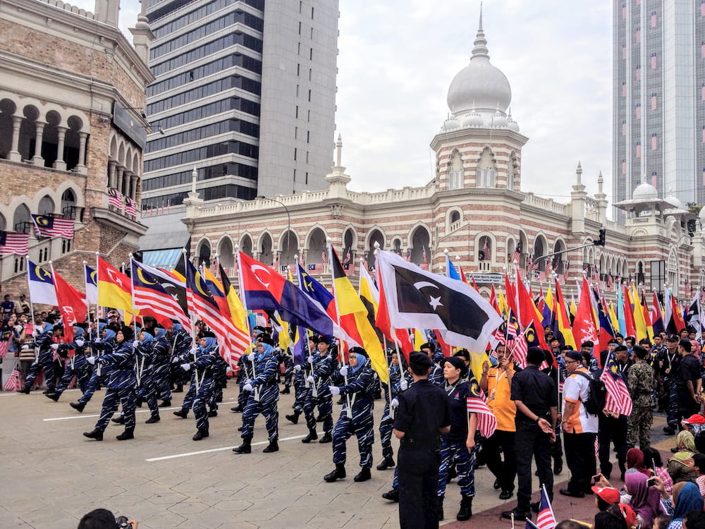 マレーシア独立記念日 Merdaka Day のパレード