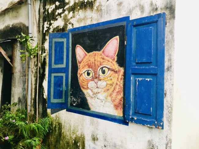 ペナン島ジョージタウンのストリートアート、101 Lost kittens